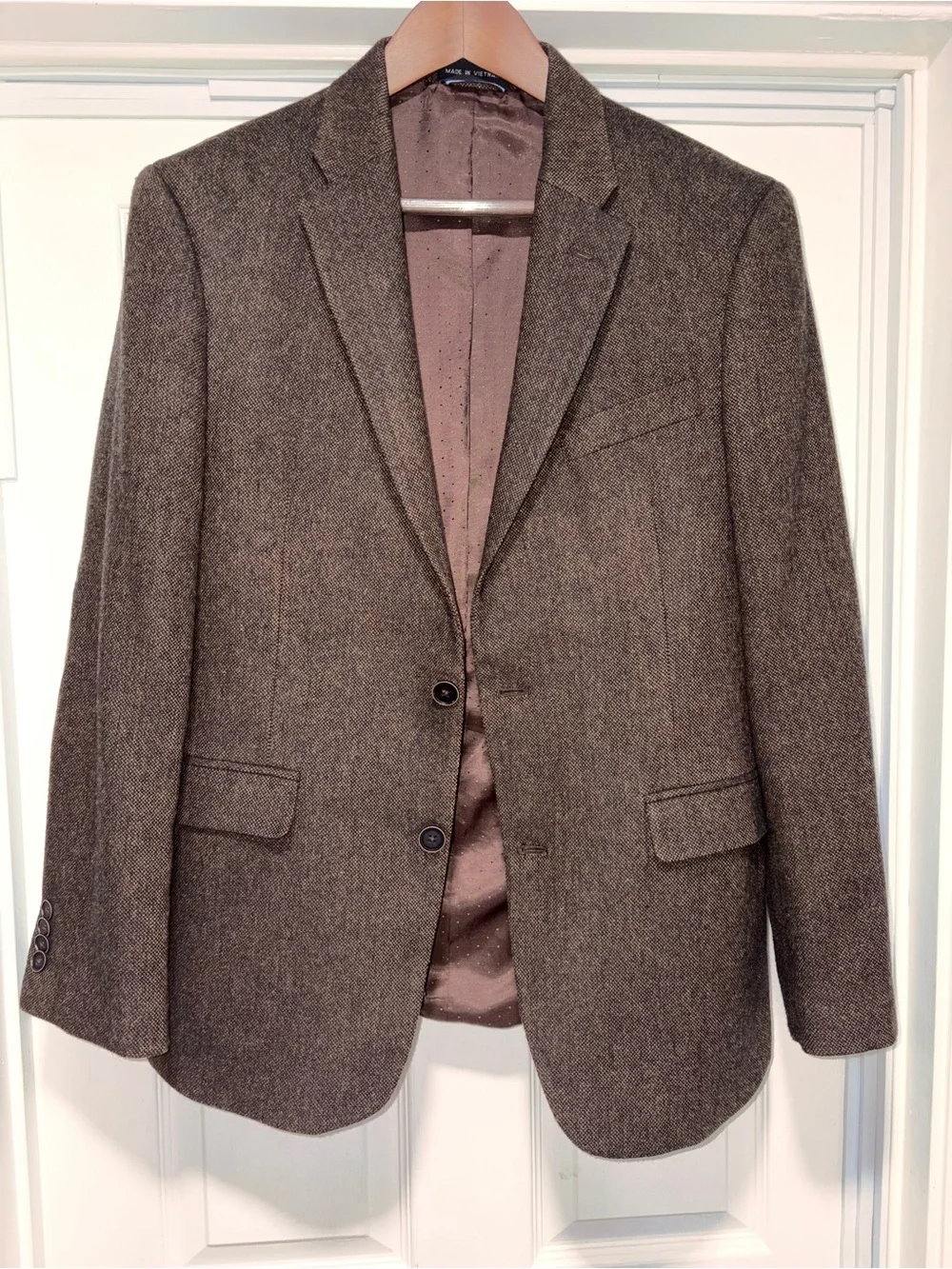 Tommy Hilfiger Brown Tweed Sport Coat - Wool Blend